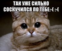 так уже сильно соскучился По тебе:-( :-( 