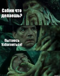 Сабин что делаешь? Пытаюсь Узбагоиться! 