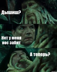 Дышиш? Нет у меня нос забит А теперь?