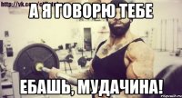 А я говорю тебе ебашь, мудачина!
