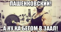 Пашенковский! А ну ка бегом в заал!