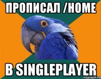 прописал /home в singleplayer