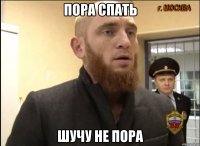 ПОРА СПАТЬ ШУЧУ НЕ ПОРА