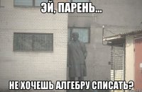  Не хочешь алгебру списать?