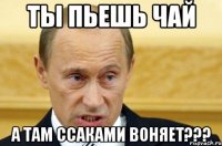 Ты пьешь чай а там ссаками воняет???