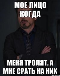 мое лицо когда Меня тролят, а мне срать на них