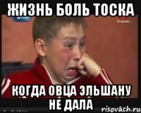 Жизнь боль Тоска Когда овца Эльшану не дала