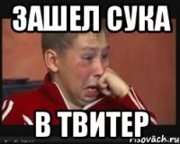 Зашел сука в твитер