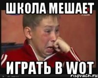 Школа мешает играть в wot