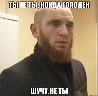 Ты не ты, конда голоден шучу, не ты