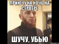 ПРИЮЧУ НА НОЧЬ НА СЕРВЕРЕ ШУЧУ, УБЬЮ