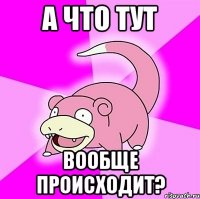 А что тут вообще происходит?