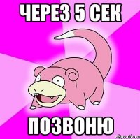 через 5 сек позвоню
