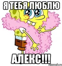 Я ТЕБЯ ЛЮБЛЮ АЛЕКС!!!