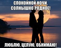 спокойной ночи, солнышко родное! люблю, целую, обнимаю!