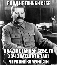 Влад не ганьби себе Влад не ганьби себе, ти хоч знаєш хто такі червоні комуністи