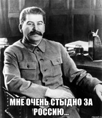  Мне очень стыдно за россию...