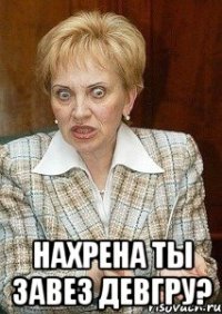  Нахрена ты завез девгру?