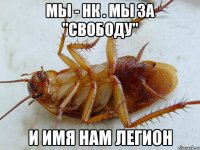 мы - нк . мы за "свободу" и имя нам легион