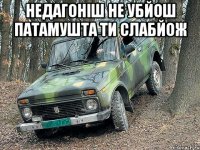 недагоніш не убйош патамушта ти слабйож 