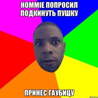 Hommie попросил подкинуть пушку Принес гаубицу