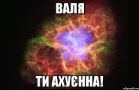 Валя ти ахуєнна!