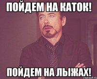 Пойдем на каток! Пойдем на лыжах!