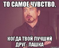 то самое чувство, когда твой лучший друг- ЛАШКА