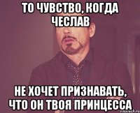 ТО ЧУВСТВО, КОГДА ЧЕСЛАВ НЕ ХОЧЕТ ПРИЗНАВАТЬ, ЧТО ОН ТВОЯ ПРИНЦЕССА