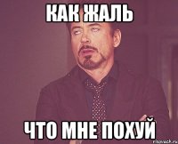Как жаль что мне похуй