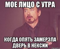 мое лицо с утра когда опять замерзла дверь в нексии