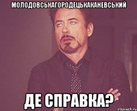 МолодовськаГородецькаКаневський де справка?