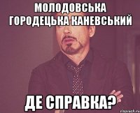 Молодовська Городецька Каневський де справка?