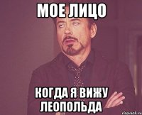 мое лицо когда я вижу леопольда