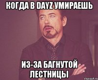 когда в dayz умираешь из-за багнутой лестницы