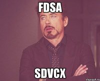 fdsa sdvcx