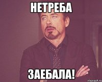 Нетреба заебала!