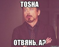 Tosha отвянь, а?