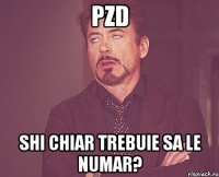 PZD Shi chiar trebuie sa le numar?