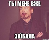 Ты мене вже ЗАЇБАЛА