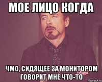 Мое лицо когда чмо, сидящее за монитором говорит мне что-то