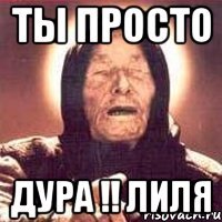 ты просто дура !! лиля