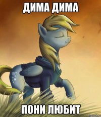 Дима Дима пони любит