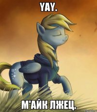 Yay. М'айк Лжец.