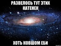 Развелось тут этих Катенек Хоть ковшом еби