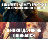 Я думал что написать практики и ср за ночь это вполне реально Я никогда так не ошибался