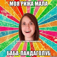 моя рижа мала баба-пандаголуб