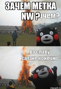 Зачем метка NW ? 