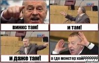 винкс там! и там! и даже там! а где монстер хай???????