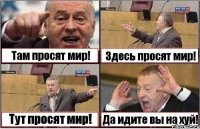 Там просят мир! Здесь просят мир! Тут просят мир! Да идите вы на хуй!